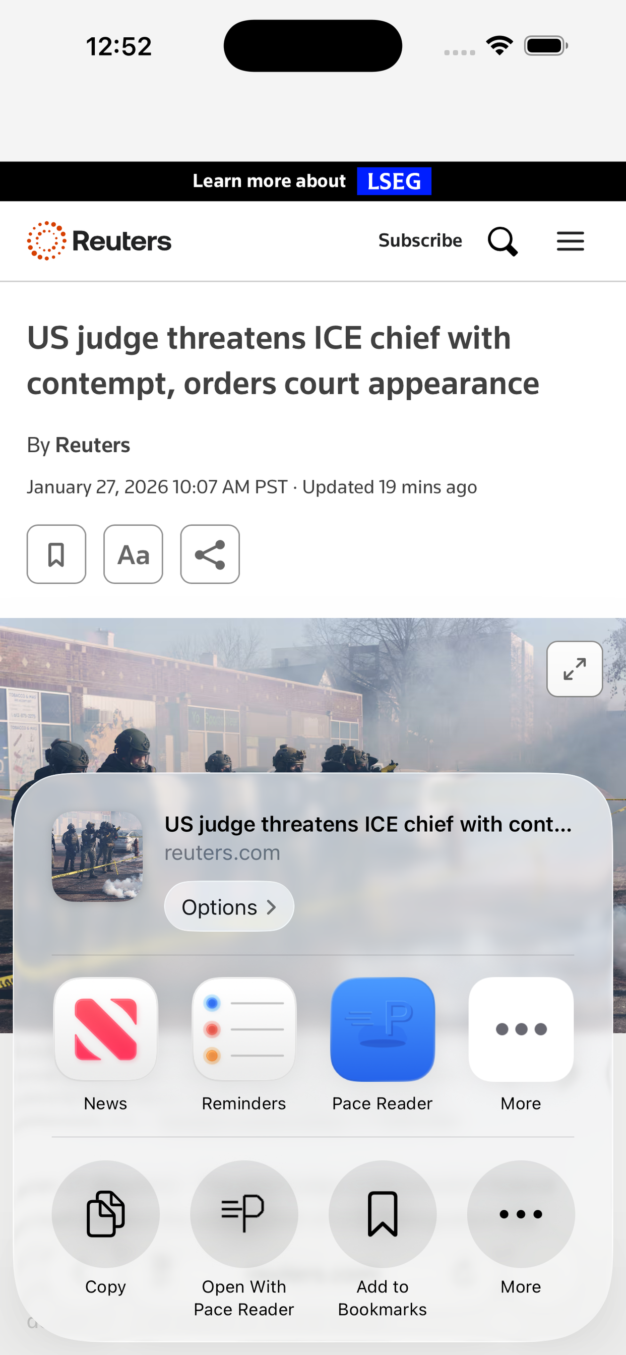 Pace Reader screenshot 1
